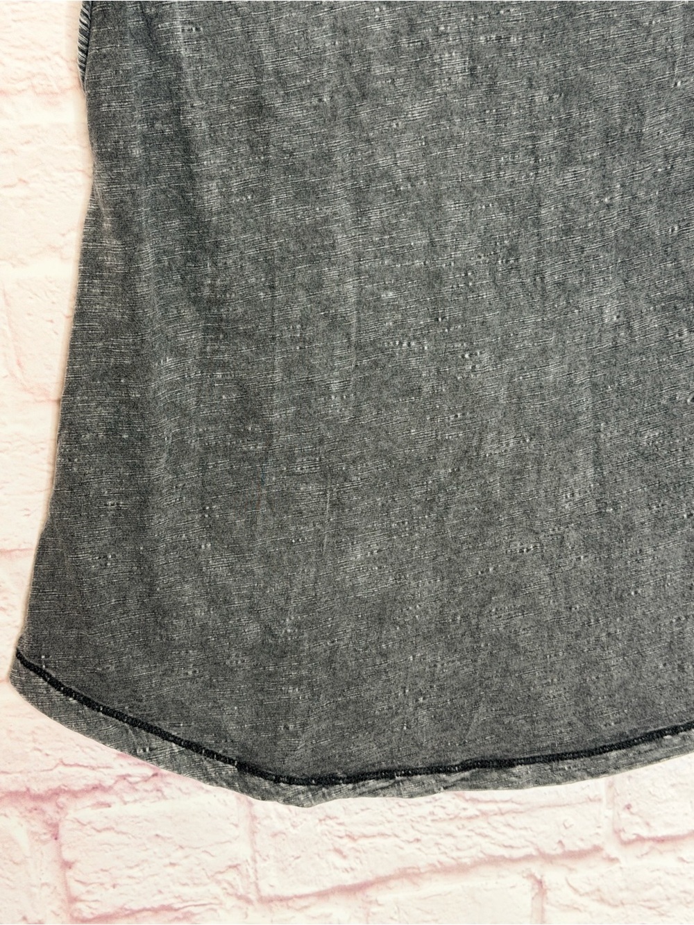 Pilcro Washed Black Sleeveless Crew Tank - Picture 6 of 10